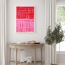 Load image into Gallery viewer, Red &amp; Pink Abstract I | Wall Art
