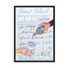Load image into Gallery viewer, Guest Check Cheers Blue II | Wall Art
