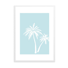 Load image into Gallery viewer, Palm Trees Blue | Wall Art
