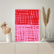 Load image into Gallery viewer, Red &amp; Pink Abstract I | Wall Art
