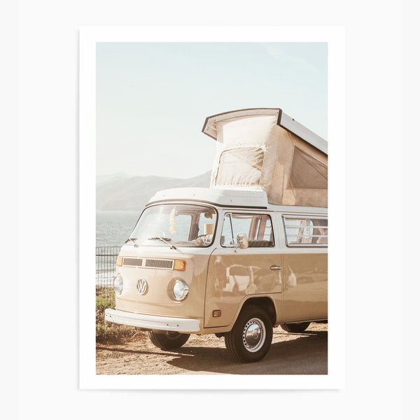 Coastal Kombi Van | Art Print