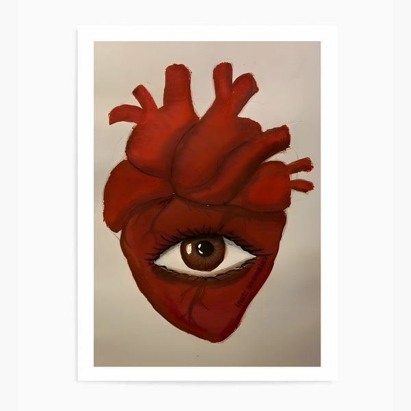 Heart & Eye | Wall Art Print