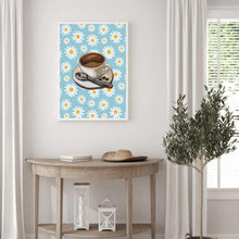 Load image into Gallery viewer, Coffee &amp; Daisies | Wall Art
