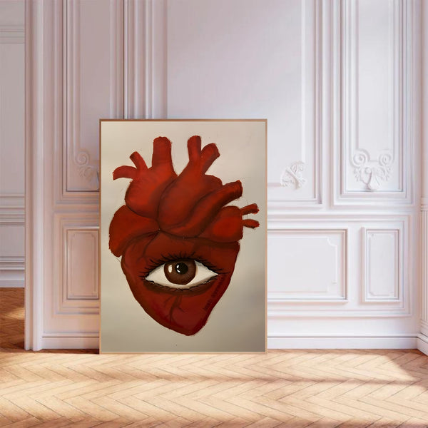 Heart & Eye | Wall Art Print