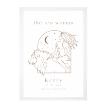 Load image into Gallery viewer, Personalised &#39;The Leo Woman&#39; Zodiac
