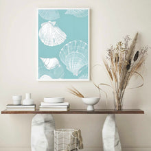 Load image into Gallery viewer, Seashells Blue | Wall Art
