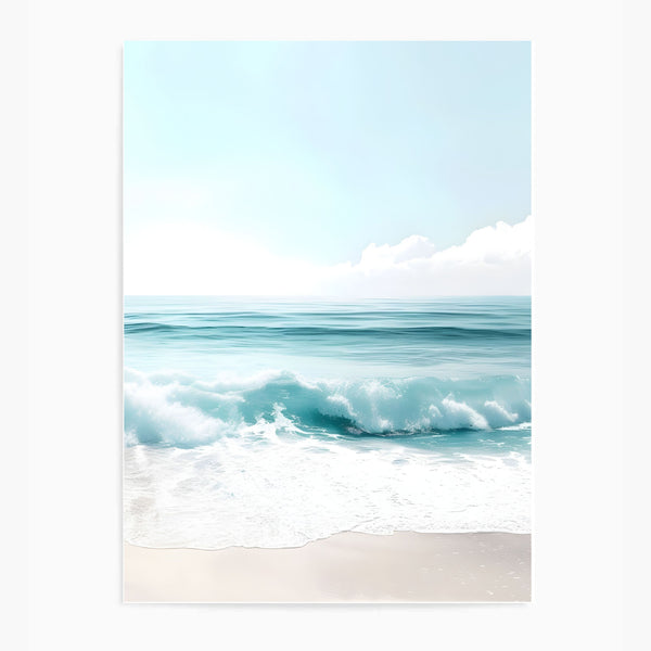 Crashing Waves Blue II | Wall Art