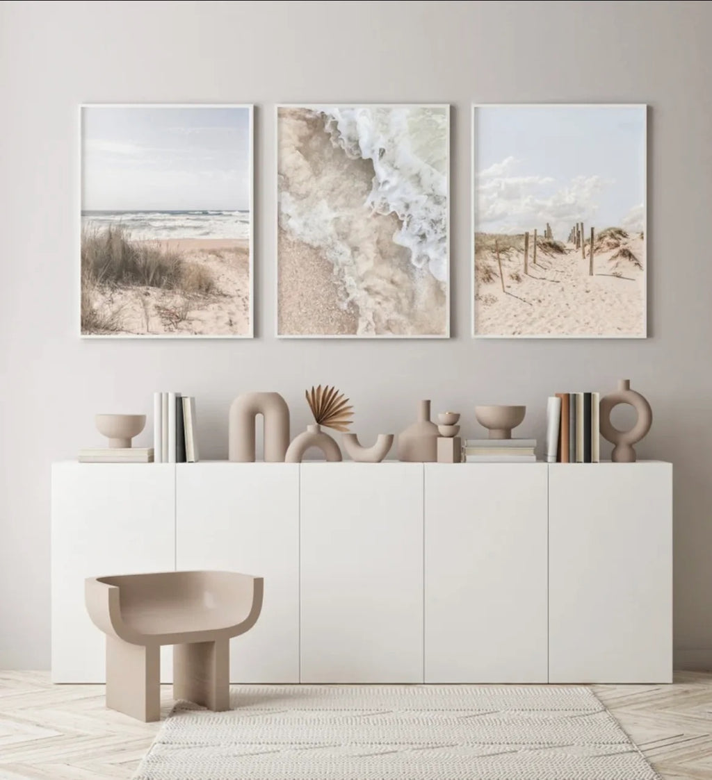 Coastal Vibes II Set of 3 | Gallery Wall Art