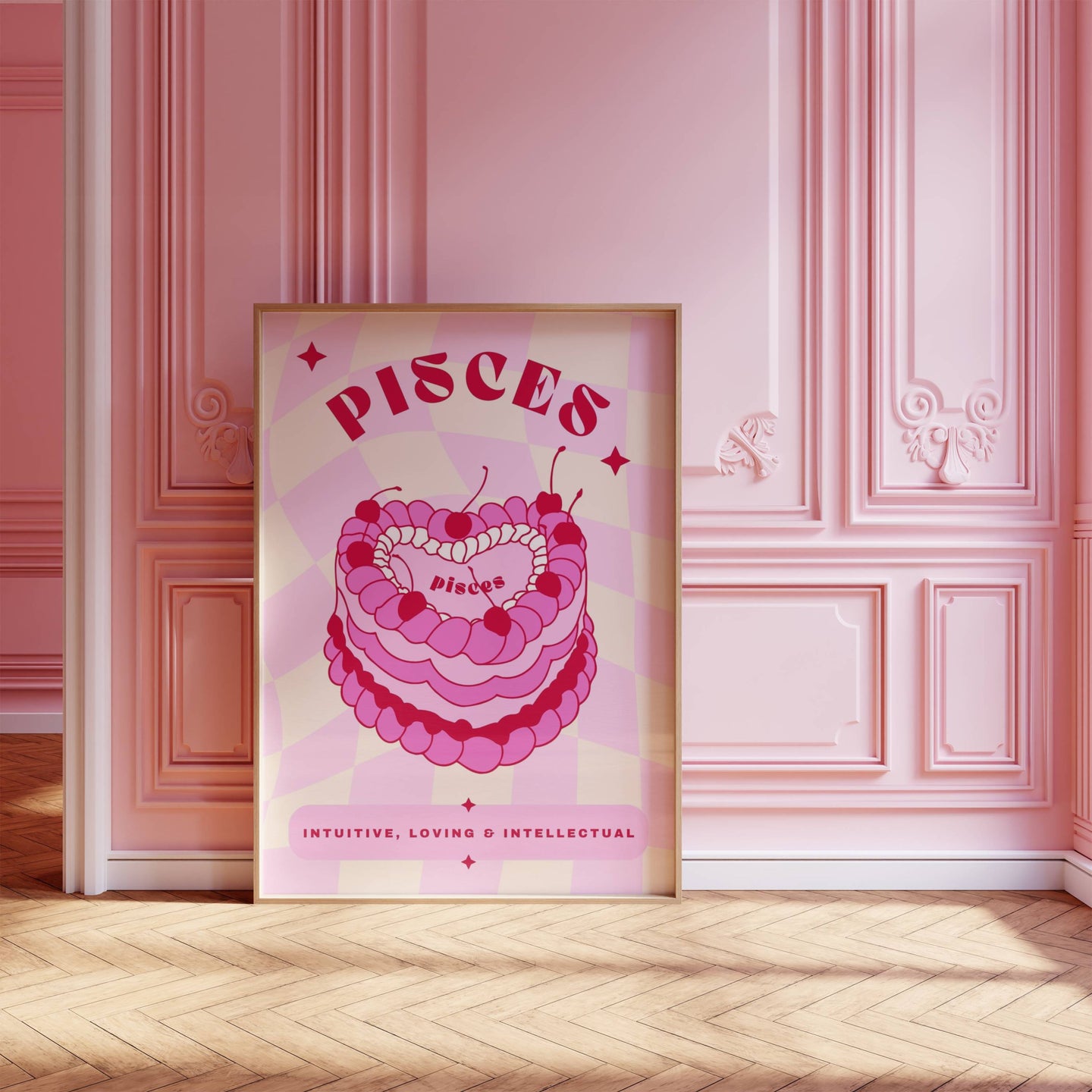 Pisces Birthday Cake | Art Print