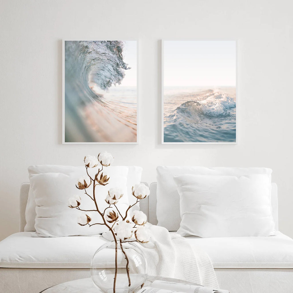 Coastal Waves Set of 2 | Gallery Wall Art