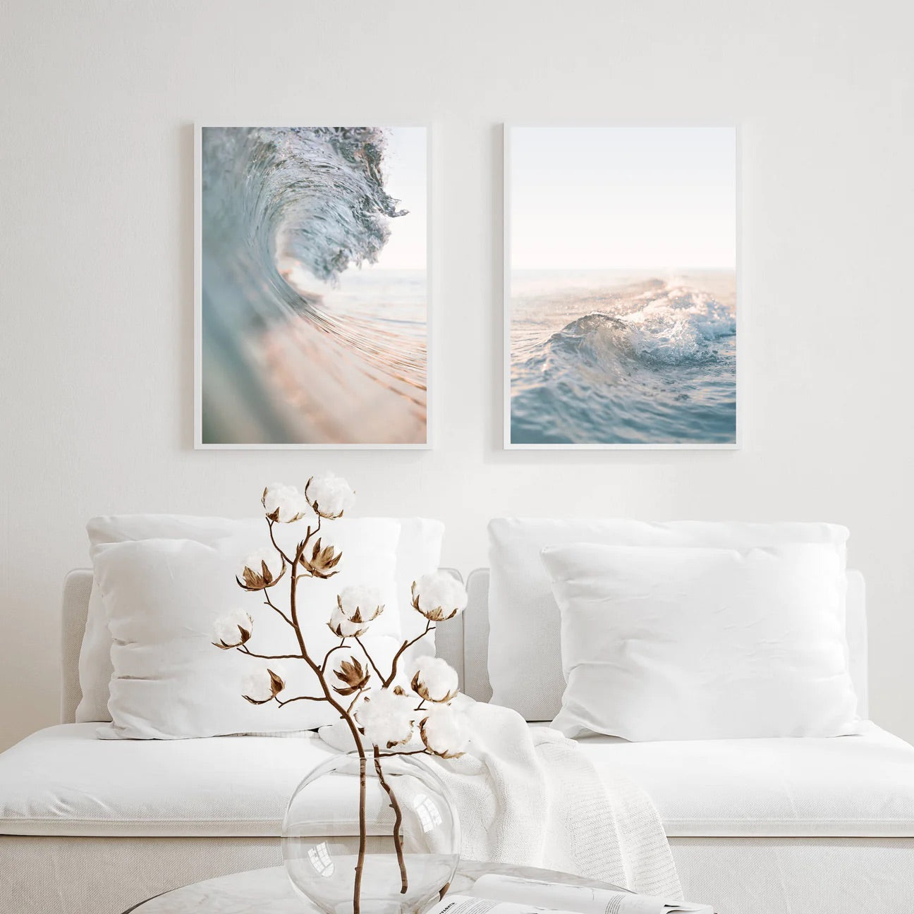 Coastal Waves Set of 2 | Gallery Wall Art