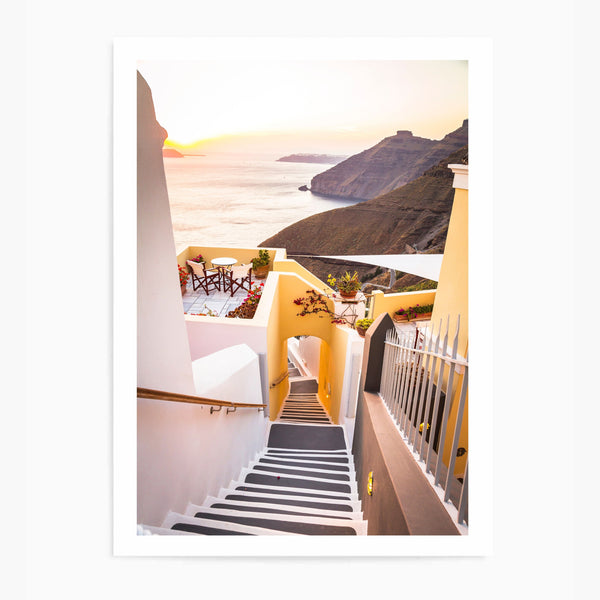 Euro Beach Sunset | Art Print