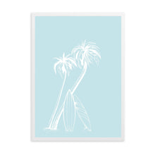 Load image into Gallery viewer, Palm Trees Light Blue | Wall Art
