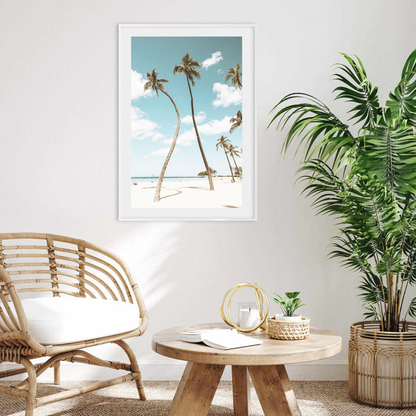 Palm Tree Beach IV | Art Print