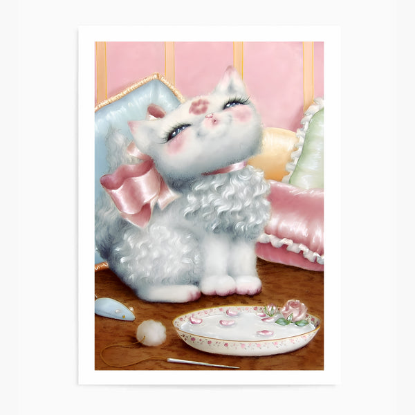 Vintage Cat II | Wall Art Print