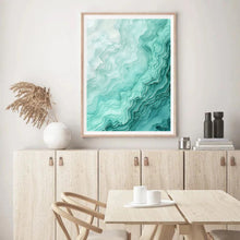 Load image into Gallery viewer, Wave Effect Green | Wall Art
