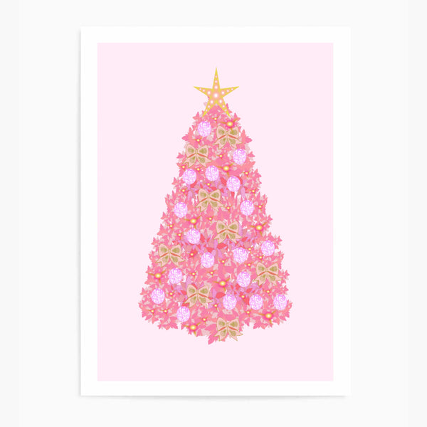 Pink Christmas Tree | Art Print