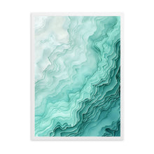 Load image into Gallery viewer, Wave Effect Green | Wall Art
