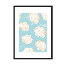 Load image into Gallery viewer, Seashell Pattern Blue | Wall Art
