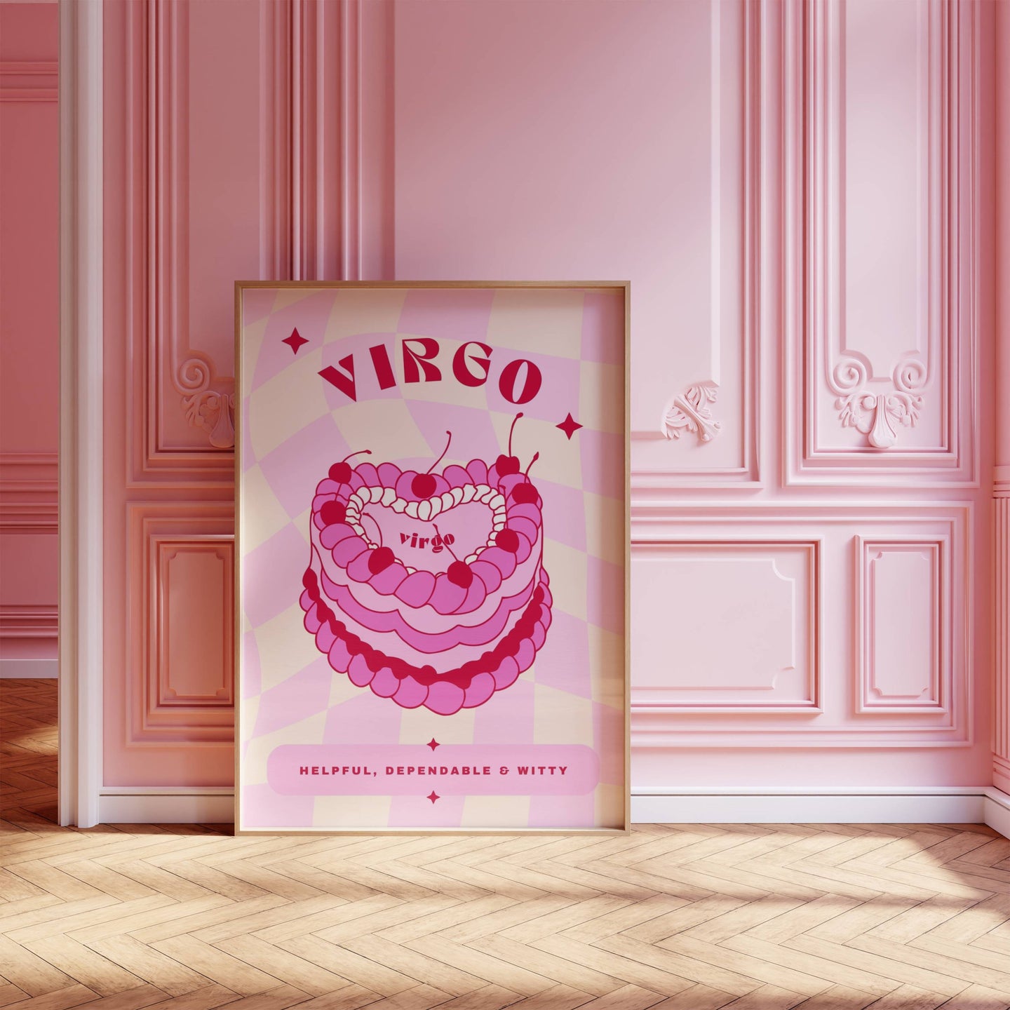 Virgo Birthday Cake | Art Print