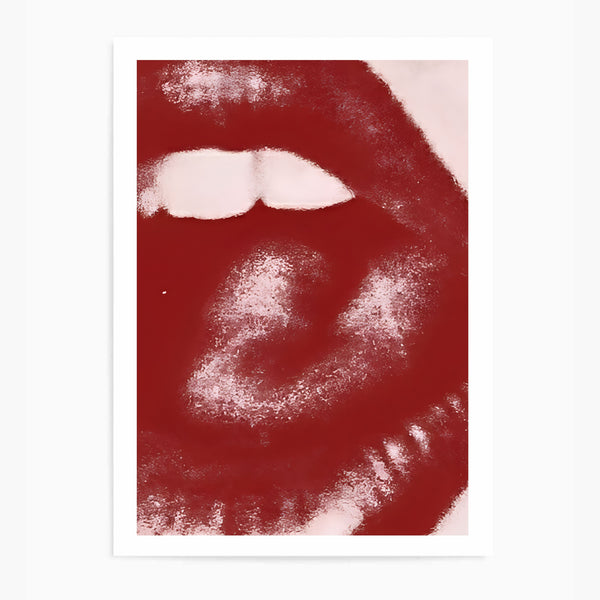 Dark Moody Lips | Wall Art Print