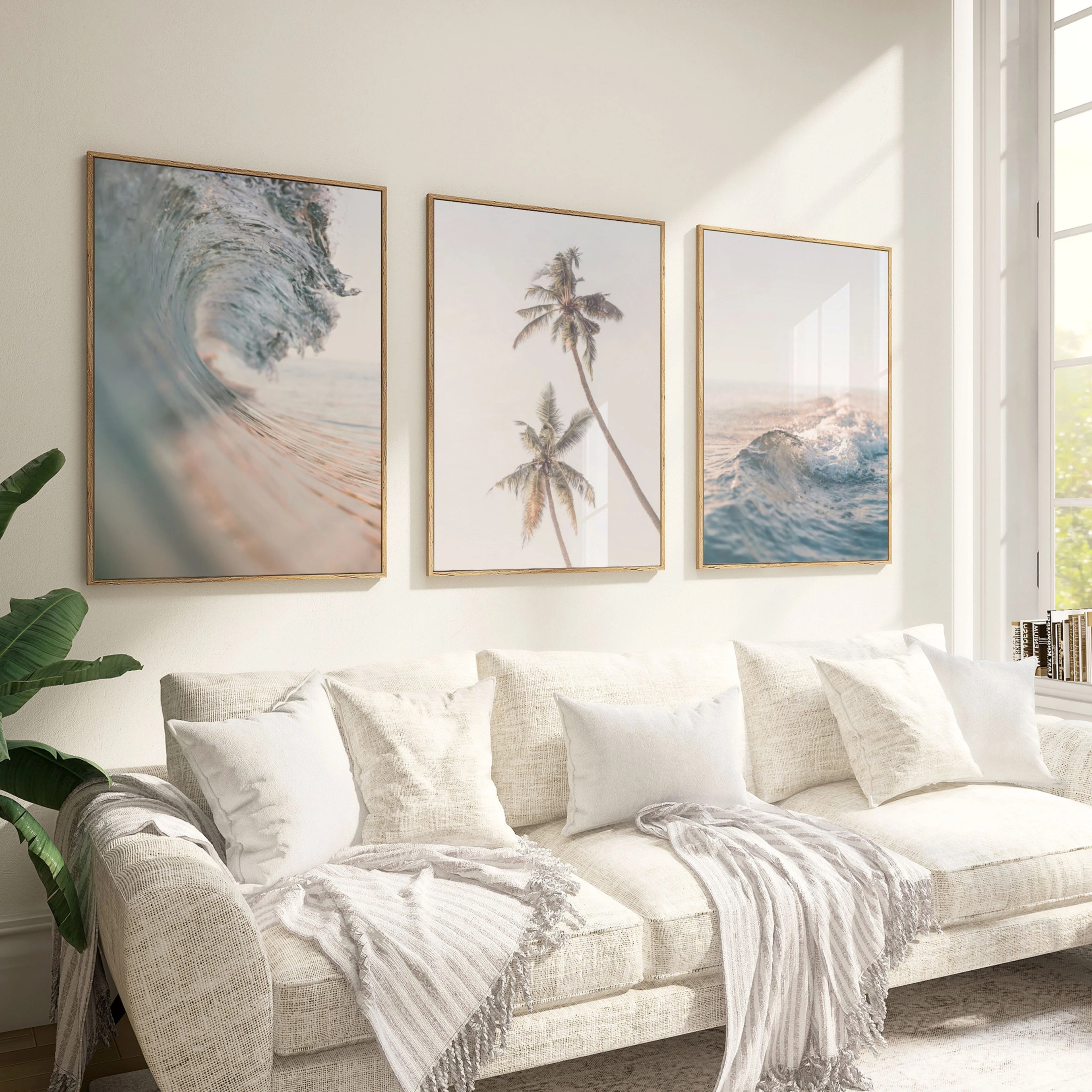 Coastal Vibes IV Set of 3 | Gallery Wall Art