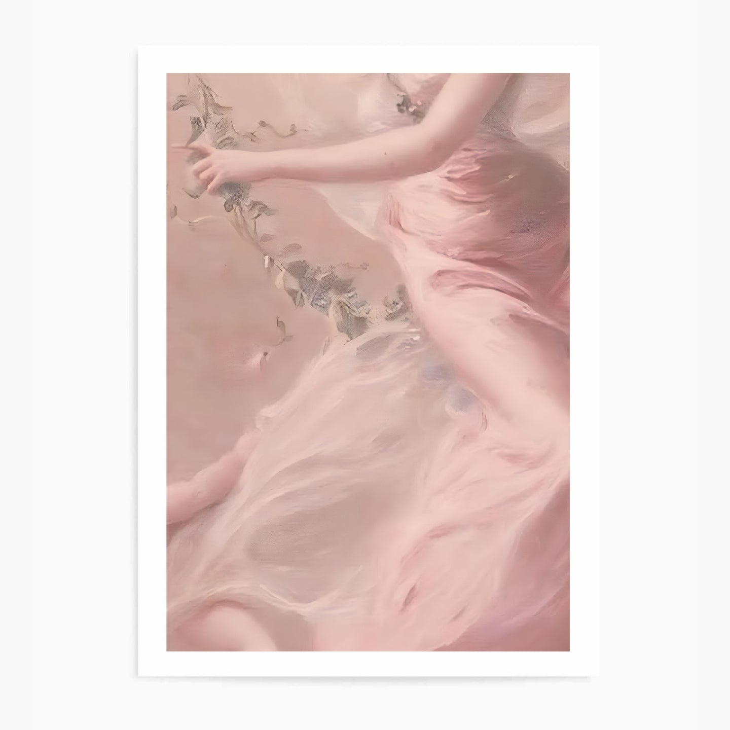 Victorian Vintage Pink Dress III | Wall Art Print
