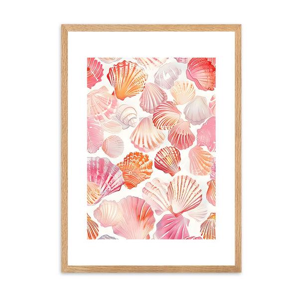 Seashells Orange II | Wall Art