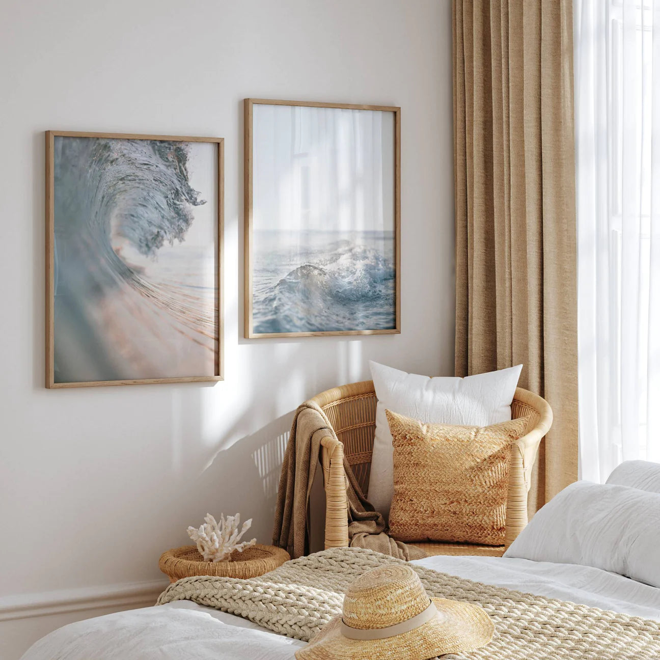 Coastal Waves Set of 2 | Gallery Wall Art