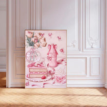 Load image into Gallery viewer, Vintage Pink Tea Party | Wall Art Print
