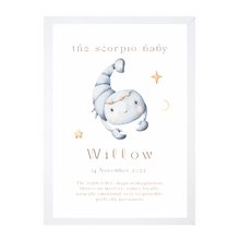 Load image into Gallery viewer, Personalised The Scorpio Baby
