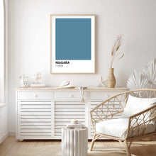 Load image into Gallery viewer, Niagara Blue Colour Swatch | Wall Art
