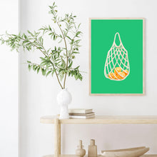 Load image into Gallery viewer, Shopping Bag Green | Wall Art
