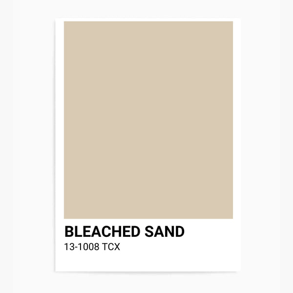 Beached Sand Beige Colour Swatch | Wall Art