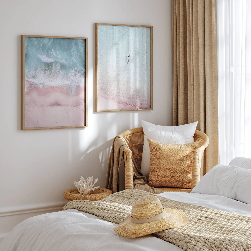 Pink Waters Set of 2 | Gallery Wall Art