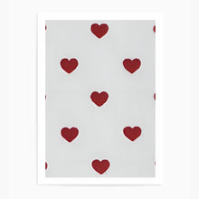 Load image into Gallery viewer, Red Love Hearts | Wall Art Print
