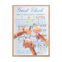 Load image into Gallery viewer, Guest Check Cheers Blue | Wall Art
