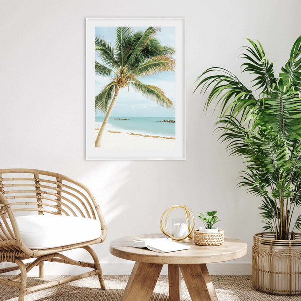 Beach Palm Tree | Art Print