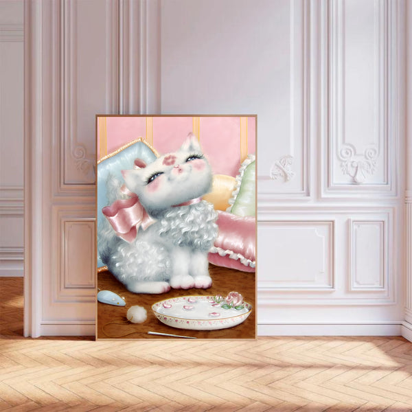 Vintage Cat II | Wall Art Print