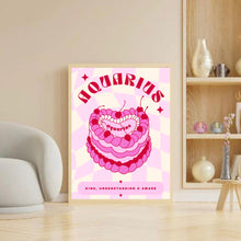 Load image into Gallery viewer, Aquarius Birthday Cake | Art Print
