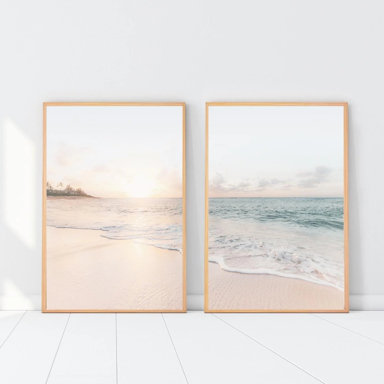 Pastel Ocean Set of 2 | Gallery Wall Art