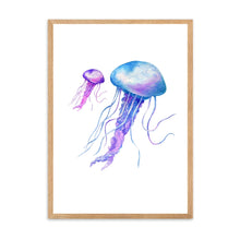 Load image into Gallery viewer, Jellyfish Blue &amp; Purple | Wall Art
