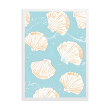 Load image into Gallery viewer, Seashell Pattern Blue | Wall Art
