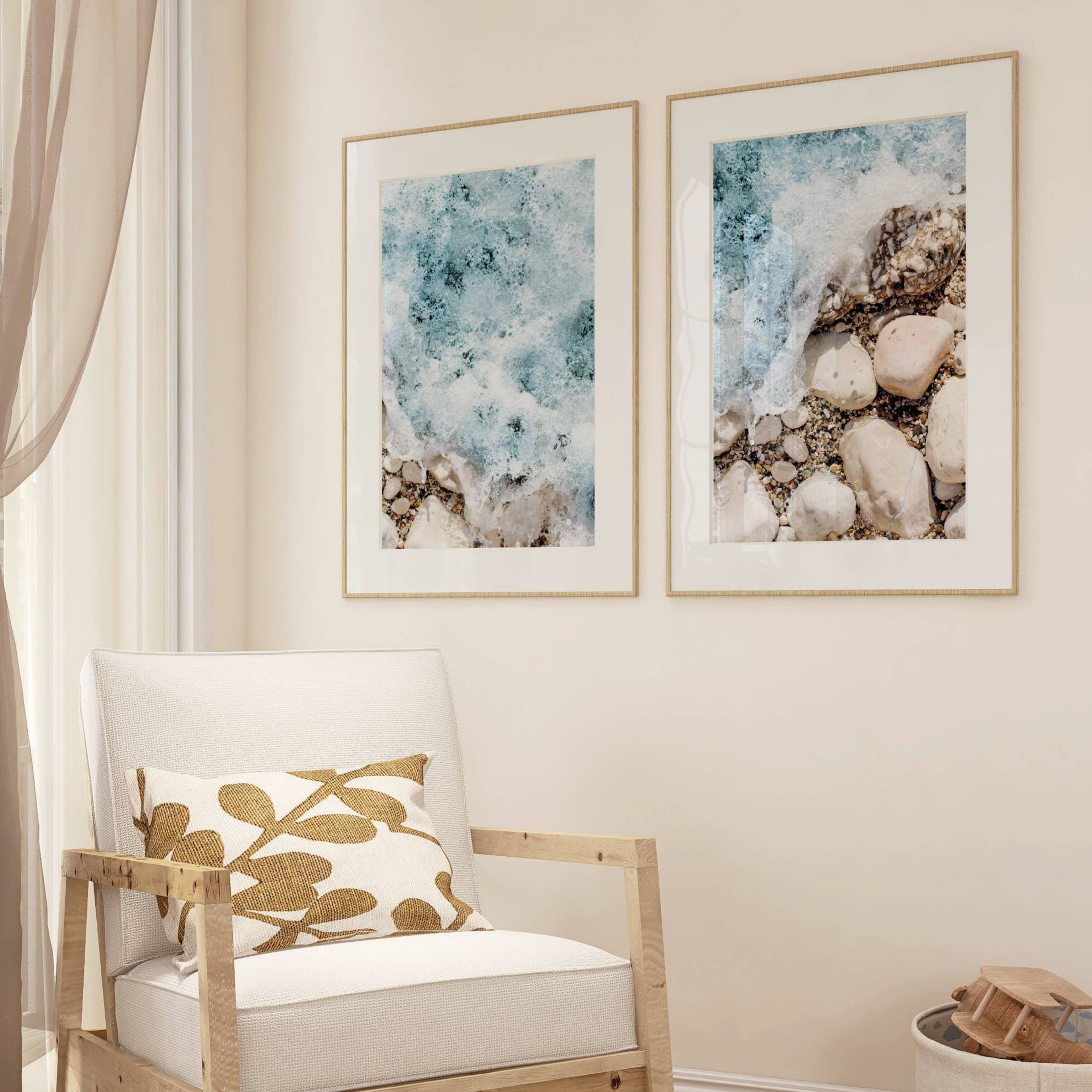 Beach Waves Set of 2 | Gallery Wall Art