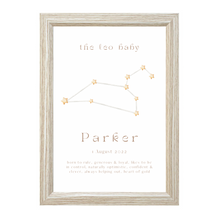 Load image into Gallery viewer, Personalised The Leo Baby Constellation
