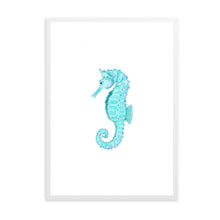 Load image into Gallery viewer, Sea Horse Blue | Wall Art
