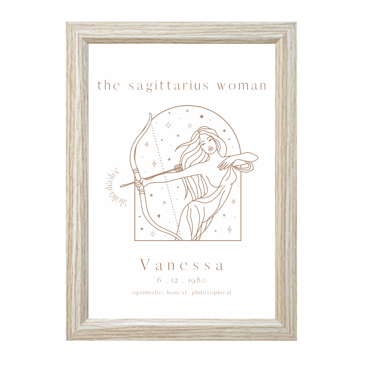 Personalised 'The Sagittarius Woman' Zodiac