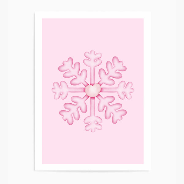 Snowflake Pink II | Art Print