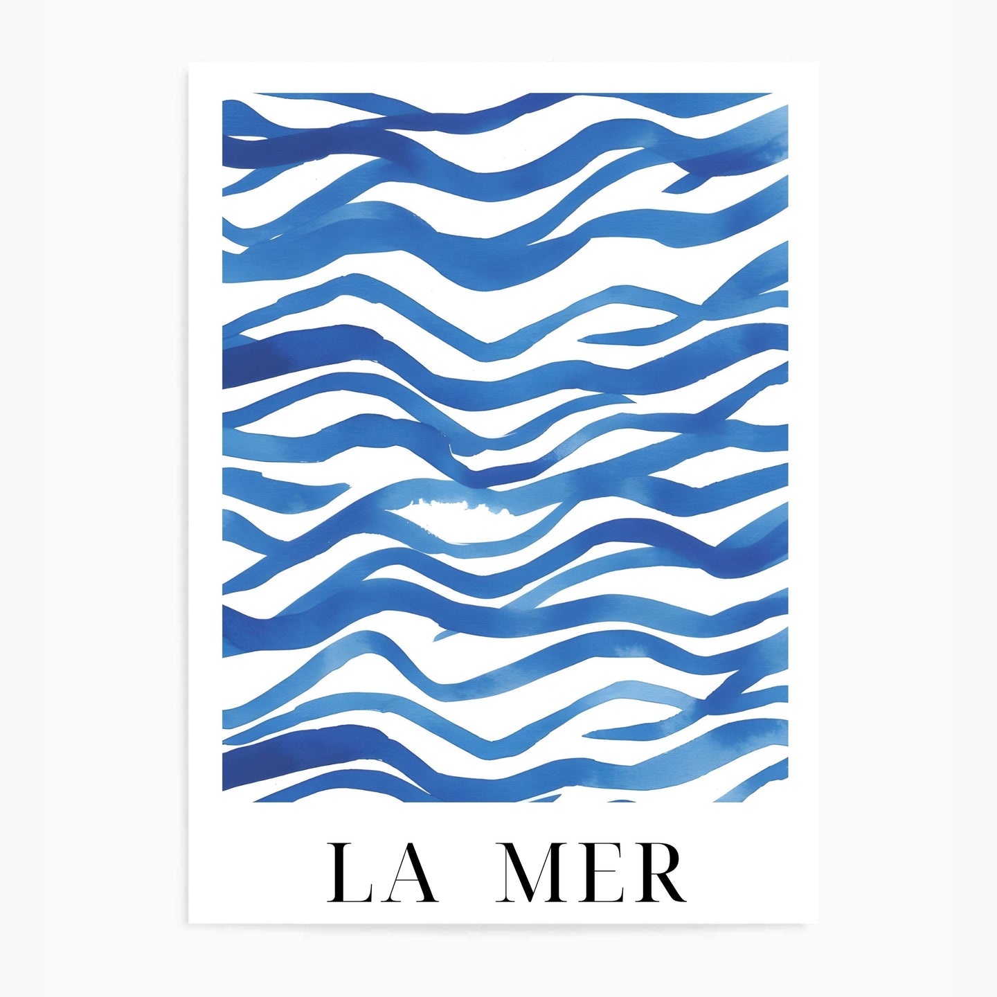 Watercolour Waves La Mer | Wall Art