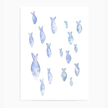 Load image into Gallery viewer, Little Fishies Blue | Wall Art
